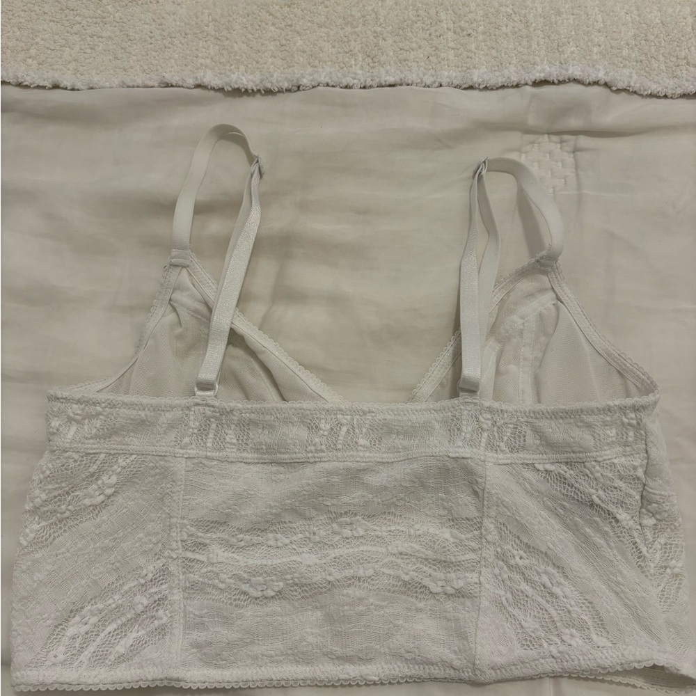 Free People Cream Lace Bralette - Picture 2 of 4